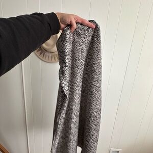 Wayf Black and White Leopard Print Skirt